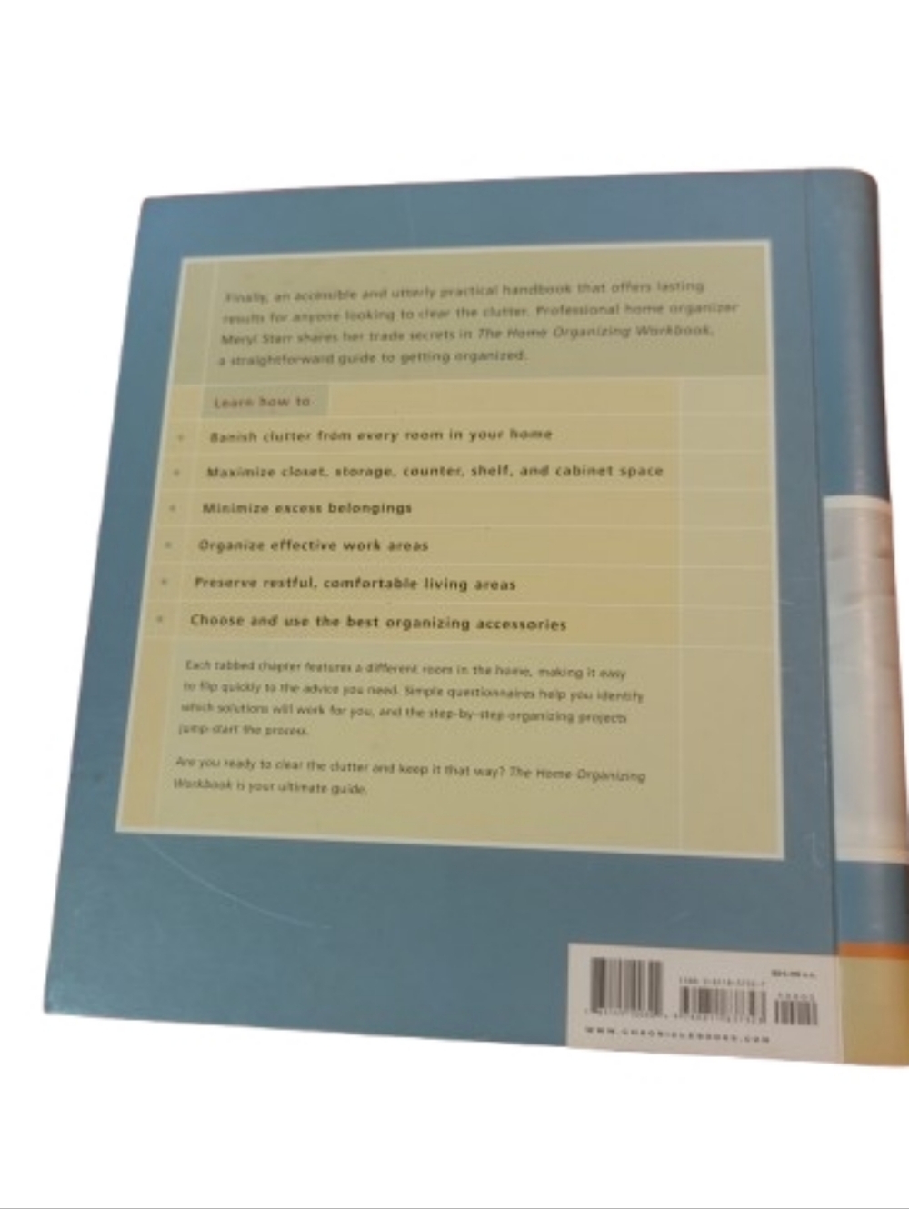 Home Organizing Workbook Declutter Guide Storage Organization Planner Book - Picture 3 of 5